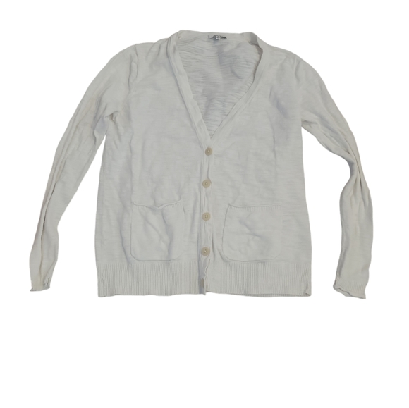 Madewell Sweaters - Madewell Women's Graduate white cardigan size L preppy academia casual office